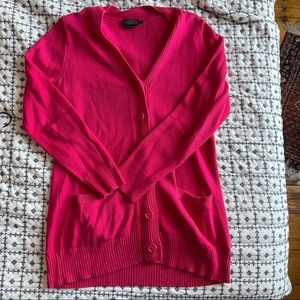 Hot Pink Pendleton Cardigan